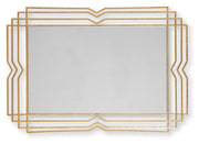 Claybrook - Accent Mirror - Gold Finish - R&R Furniture Gallery (Fountain Valley, CA)