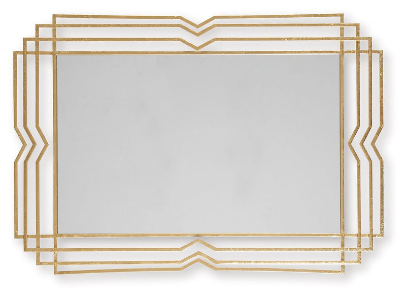 Claybrook - Accent Mirror - Gold Finish - R&R Furniture Gallery (Fountain Valley, CA)