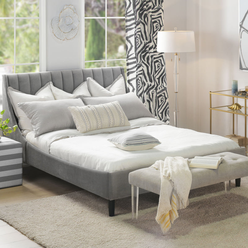 Aspen - Vertical Tufted Modern Headboard Platform Bed Set - R&R Furniture Gallery (Fountain Valley, CA)