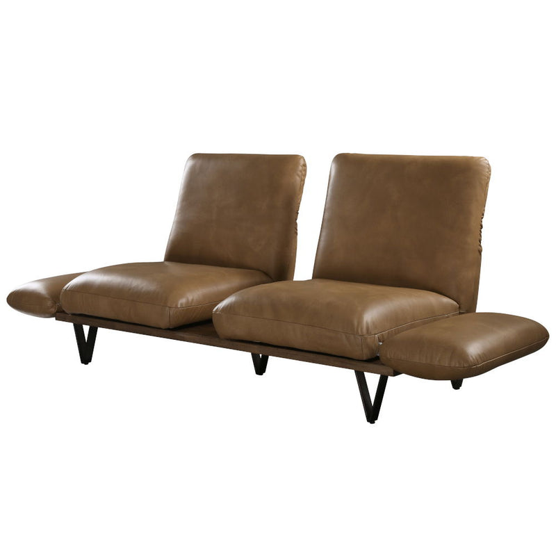 Narech - Sofa With Swivel - Nutmeg Top Grain Leather - R&R Furniture Gallery (Fountain Valley, CA)