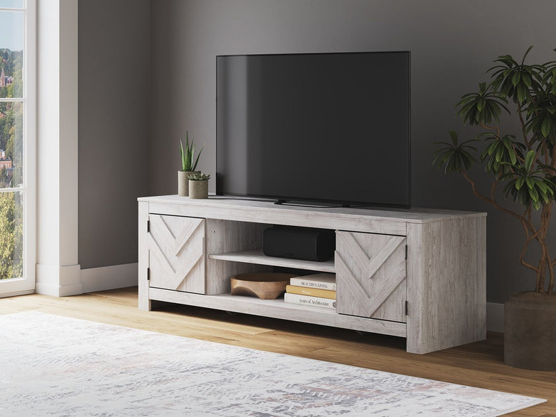Cayboni - LG TV Stand With Fireplace Option - R&R Furniture Gallery (Fountain Valley, CA)