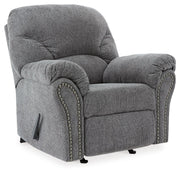 Allmaxx - Rocker Recliner - Pewter - R&R Furniture Gallery (Fountain Valley, CA)