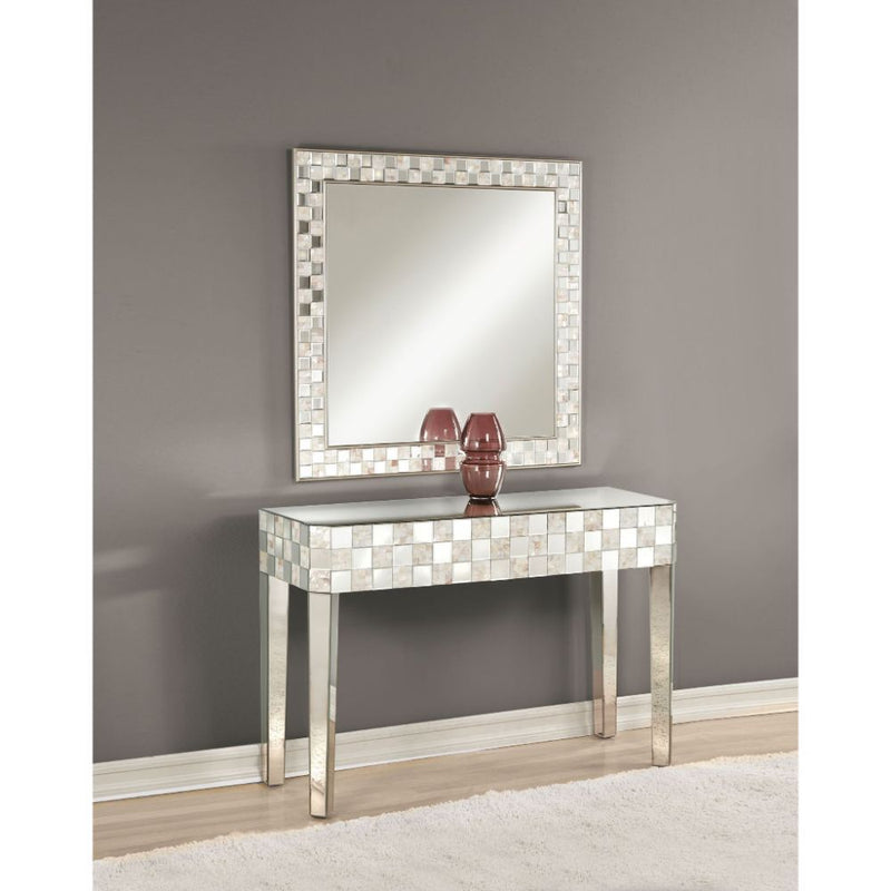 Nasa - Console Table - Mirrored & Mother of Pearl - R&R Furniture Gallery (Fountain Valley, CA)