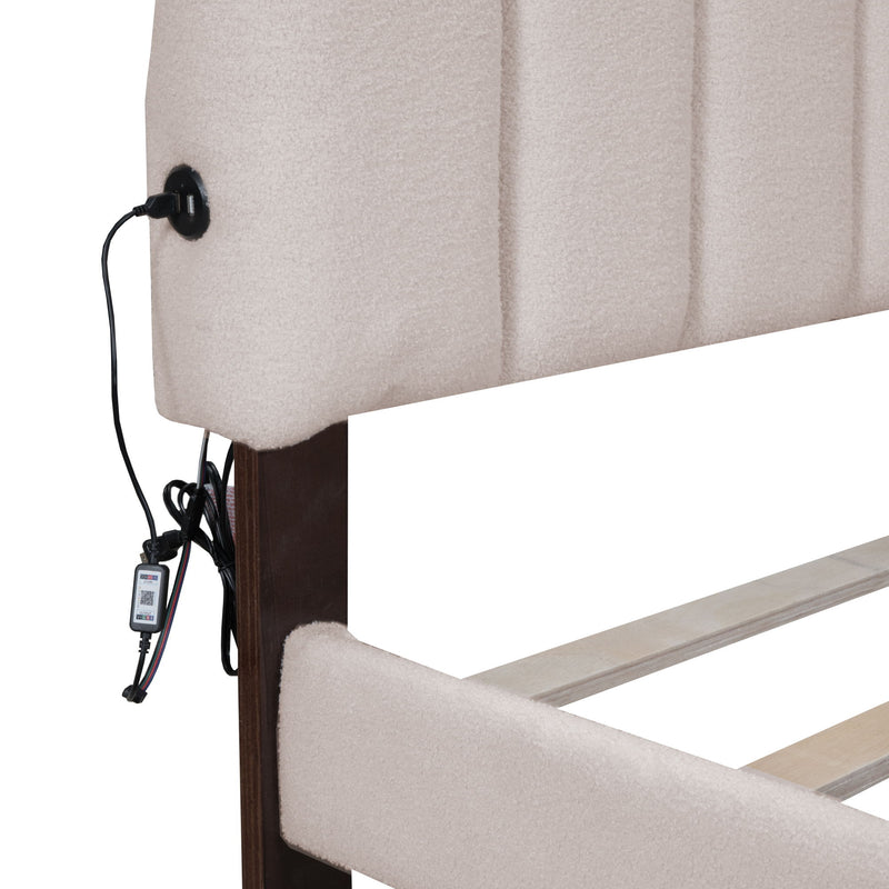 Upholstered Platform Bed With Drawer - R&R Furniture Gallery (Fountain Valley, CA)