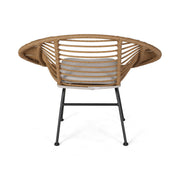 Cordella - Outdoor Woven Wicker Chairs With Cushions, (Set of 2) - R&R Furniture Gallery (Fountain Valley, CA)