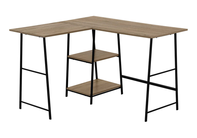 Computer Desk, Home Office, Corner, Storage Shelves, L Shape, Work, Laptop, Contemporary, Modern - R&R Furniture Gallery (Fountain Valley, CA)