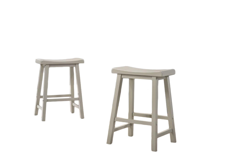 Alonzo small space counter height dining table with cabinet, drawer, and two ergonomic counter stools in a 3-piece Lilola Home set.