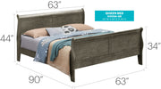 Panel Sleigh Bed - R&R Furniture Gallery (Fountain Valley, CA)