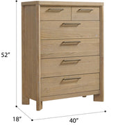 6 Drawer Chest - Tan - R&R Furniture Gallery (Fountain Valley, CA)