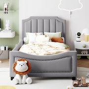 Upholstered Daybed With Classic Stripe Shaped Headboard - R&R Furniture Gallery (Fountain Valley, CA)