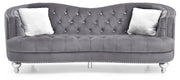 Glory Furniture Jewel stationary sofa with plush cushions and modern design, shown in a cozy living room setting.