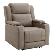 Lugo - Power Motion Recliner With Cup Holder - Camel - R&R Furniture Gallery (Fountain Valley, CA)