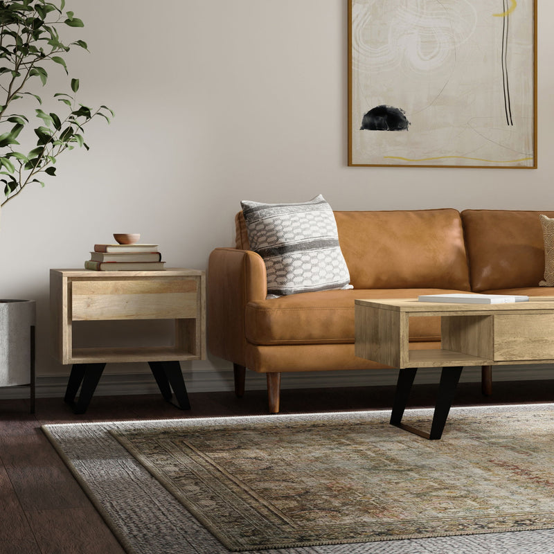 Lowry - Handcrafted End Table - R&R Furniture Gallery (Fountain Valley, CA)
