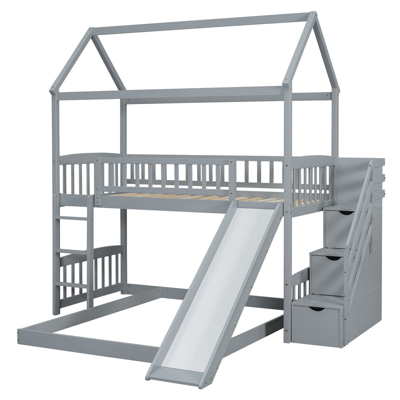 House Bunk Bed With Slide - R&R Furniture Gallery (Fountain Valley, CA)