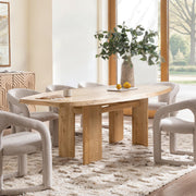 Classic Home Sorento dining table with a wooden surface and sturdy legs, ideal for modern dining rooms.