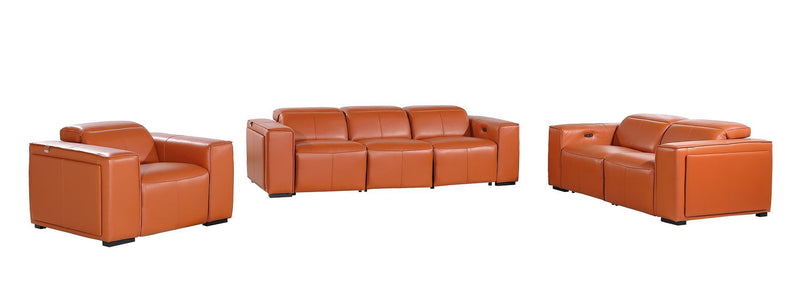 1224 - 6-Piece Modular Power Reclining Sofa, Loveseat & Chair Set In With 5 Power Recliners & Power Headrests