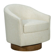 Upholstered Swivel Chair - Cream - R&R Furniture Gallery (Fountain Valley, CA)