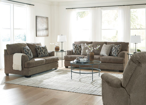 Signature Design by Ashley 3-piece Stonemeade living room set with sofa and armchair, featuring neutral upholstery and contemporary style.
