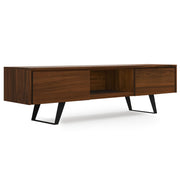 Lowry - Handcrafted TV Media Stand - Walnut - R&R Furniture Gallery (Fountain Valley, CA)