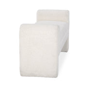 Ada - Bench - Ivory Fleece - R&R Furniture Gallery (Fountain Valley, CA)
