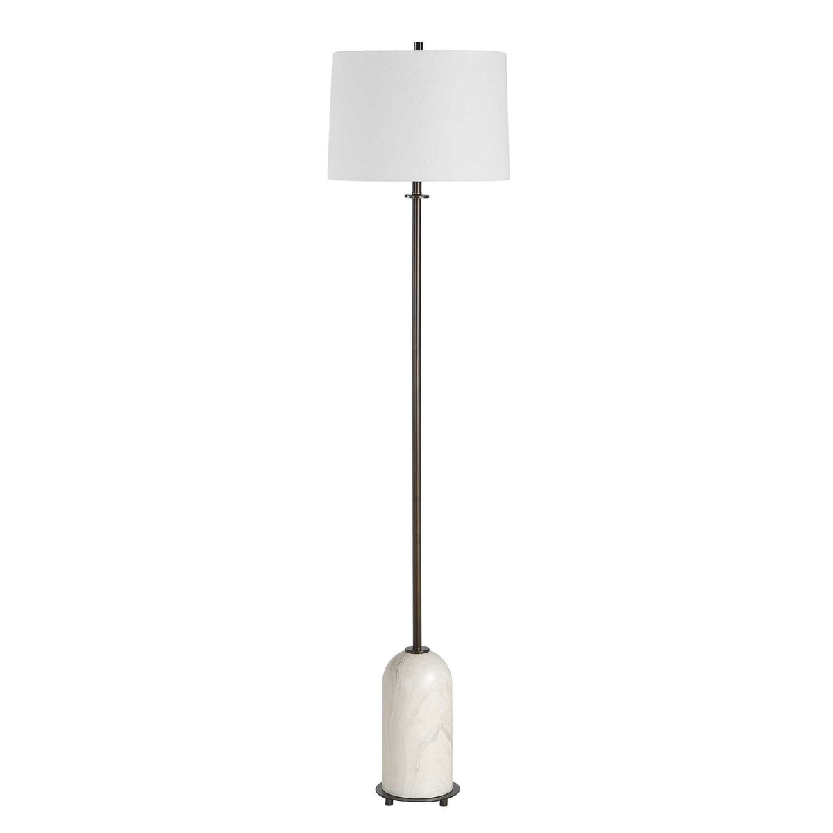 Floor Lamp - Dark Bronze / White