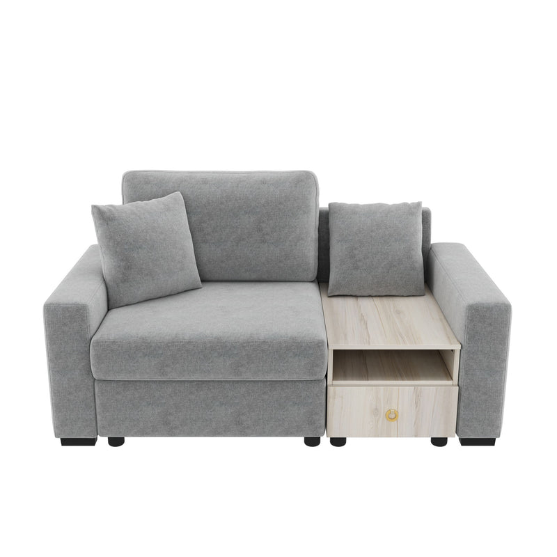 Modular Sofa Couch With Storage Armrest And Center Console - R&R Furniture Gallery (Fountain Valley, CA)