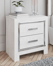 Altyra - Two Drawer Night Stand - White - R&R Furniture Gallery (Fountain Valley, CA)