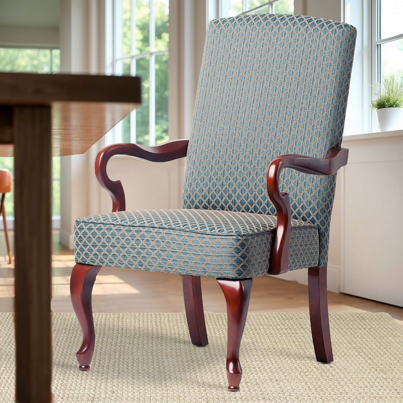 Delaney - Elegant Gooseneck Arm Chair With High Back - R&R Furniture Gallery (Fountain Valley, CA)
