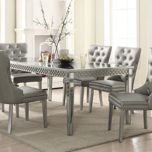 Kacela - Dining Table - Mirrored & Champagne - R&R Furniture Gallery (Fountain Valley, CA)