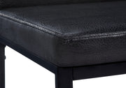 Dining Chair Side Upholstered, For Dining Room (Set of 2) - Black - R&R Furniture Gallery (Fountain Valley, CA)