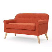 Classic Loveseat With Rolled Armrests And Button Tufting - R&R Furniture Gallery (Fountain Valley, CA)