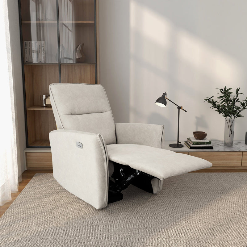 Asheville - Suede Recliner Chair - R&R Furniture Gallery (Fountain Valley, CA)