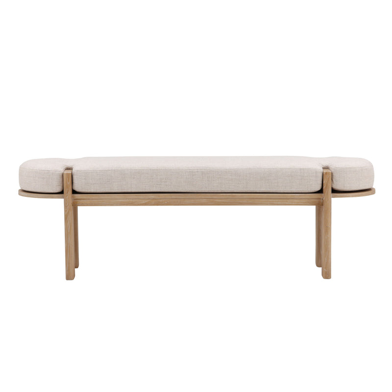 Ella - Bench - Beige And Natural