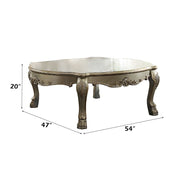 Dresden II - Coffee Table - Gold Patina & Bone - R&R Furniture Gallery (Fountain Valley, CA)