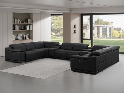 2679 - 10-Piece U-Shaped Power Reclining Sectional In Genuine Leather (4 Recliners) - R&R Furniture Gallery (Fountain Valley, CA)