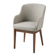 Harvey - Side Chair (Set of 2) - Synthetic Leather & Walnut - R&R Furniture Gallery (Fountain Valley, CA)