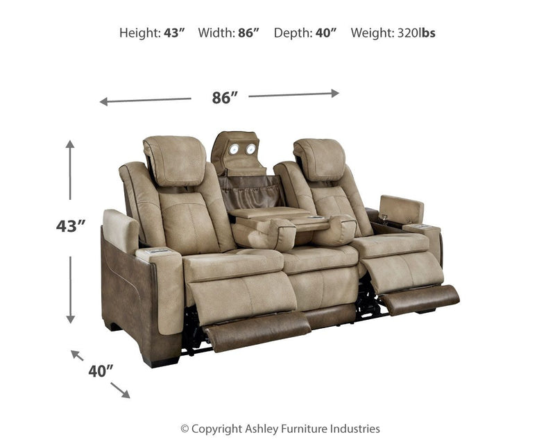 Next-Gen Durapella - Power Reclining Sofa - R&R Furniture Gallery (Fountain Valley, CA)