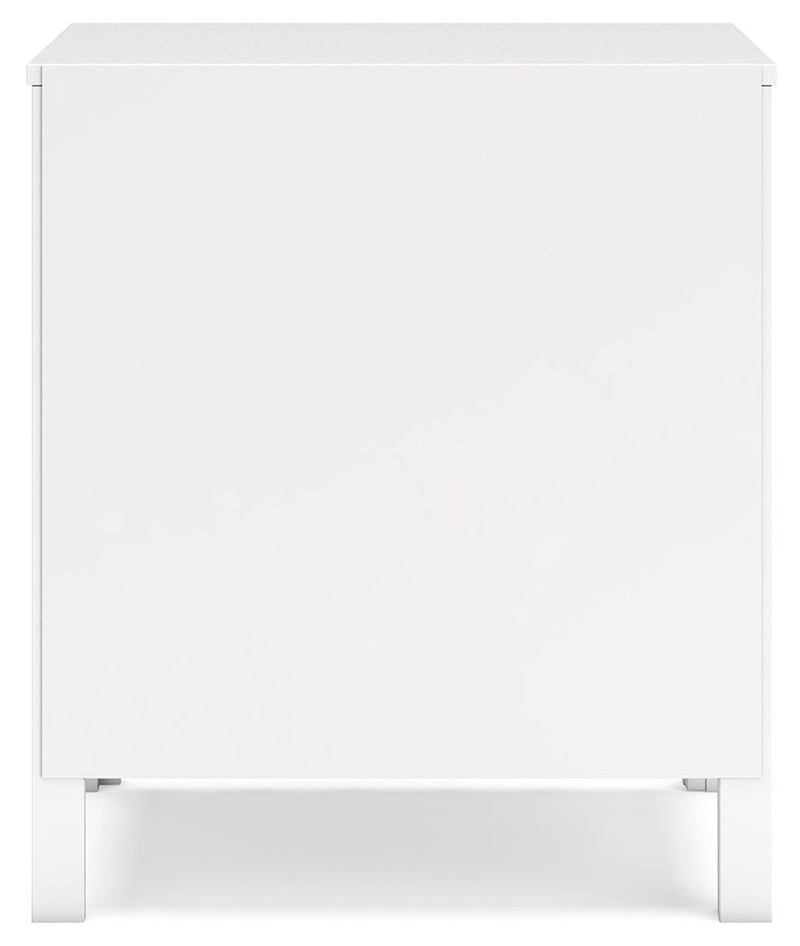 Hallityn - Two Drawer Night Stand - White - R&R Furniture Gallery (Fountain Valley, CA)