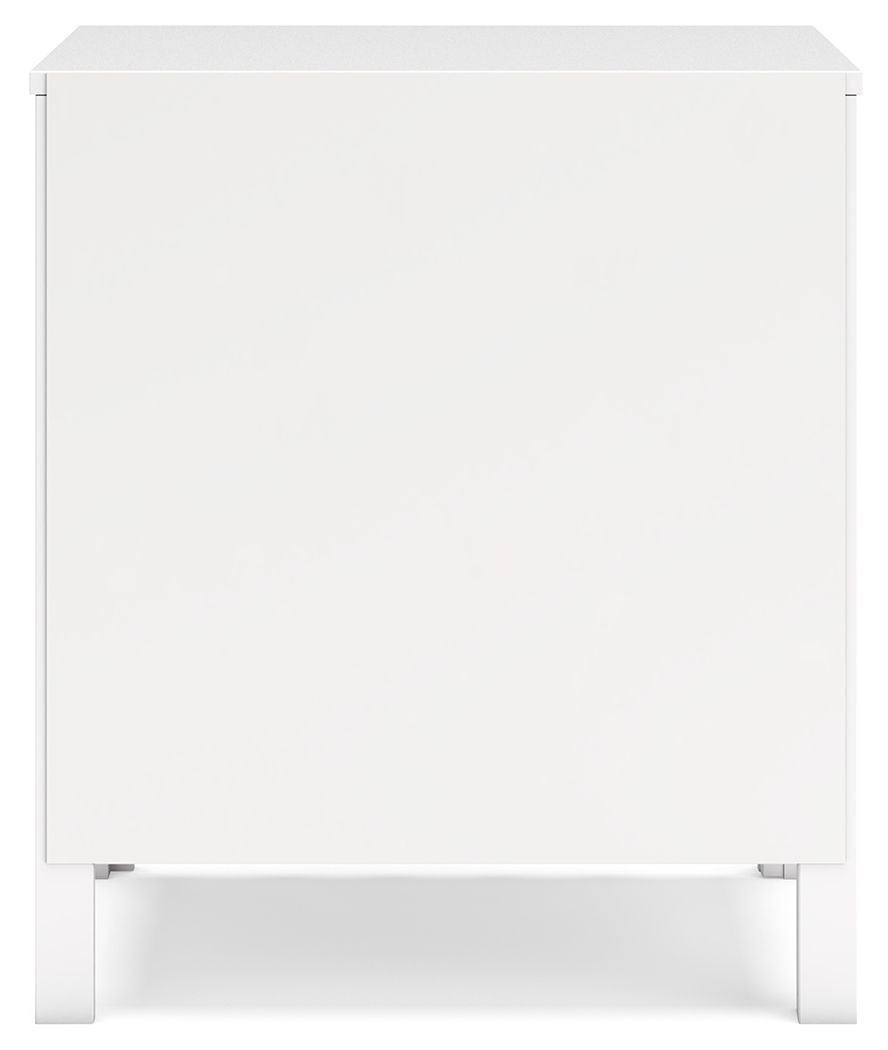 Hallityn - Two Drawer Night Stand - White - R&R Furniture Gallery (Fountain Valley, CA)