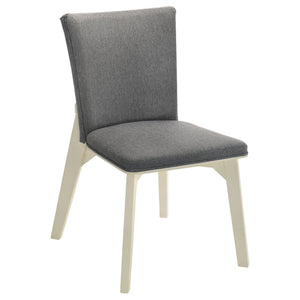 Jean - Upholstered Dining Side Chair (Set of 2) - Gray
