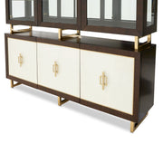 Belmont Place - China Cabinet - Espresso - R&R Furniture Gallery (Fountain Valley, CA)