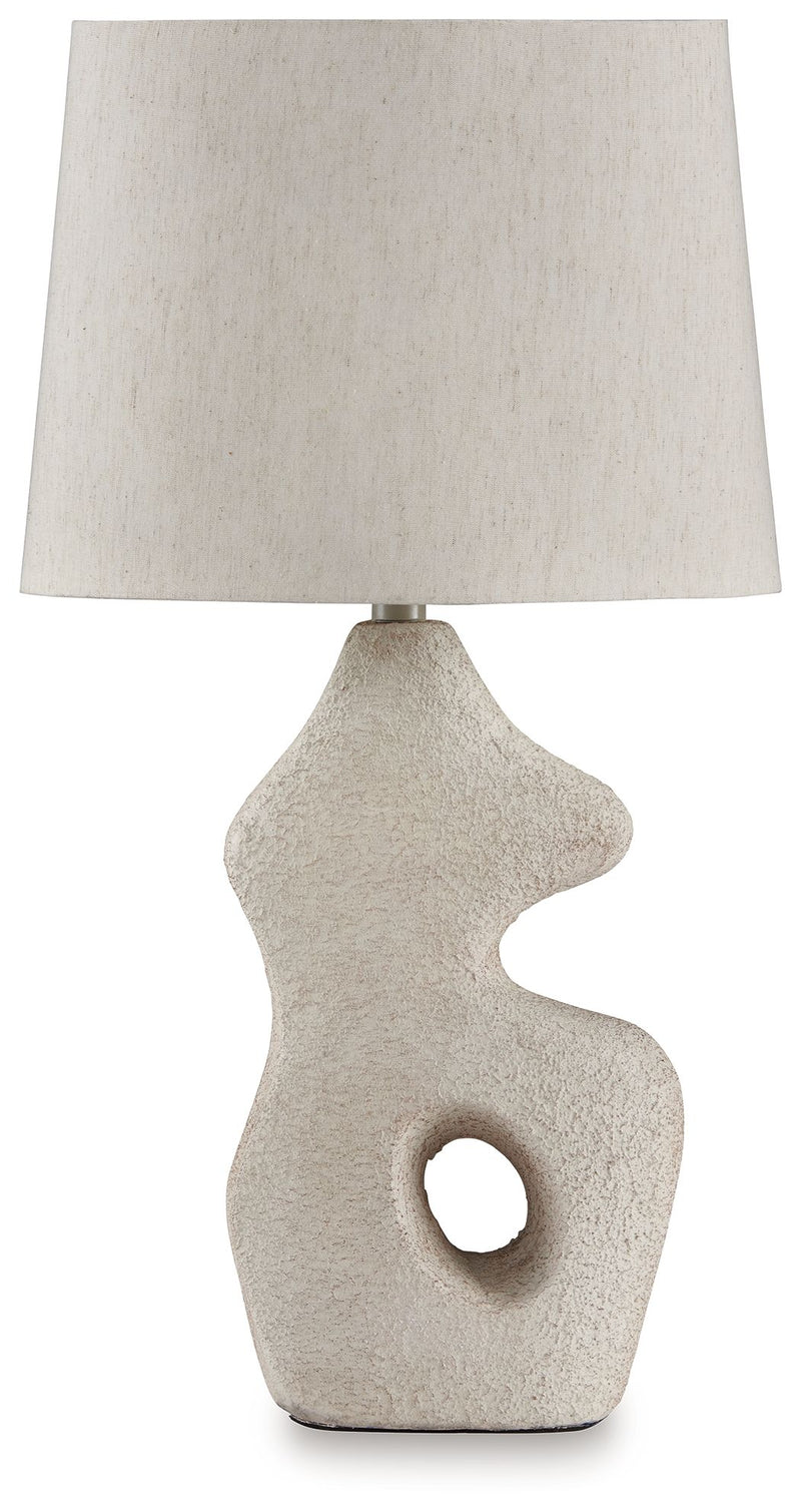 Chadrich - Paper Table Lamp (Set of 2) - Antique Beige - R&R Furniture Gallery (Fountain Valley, CA)