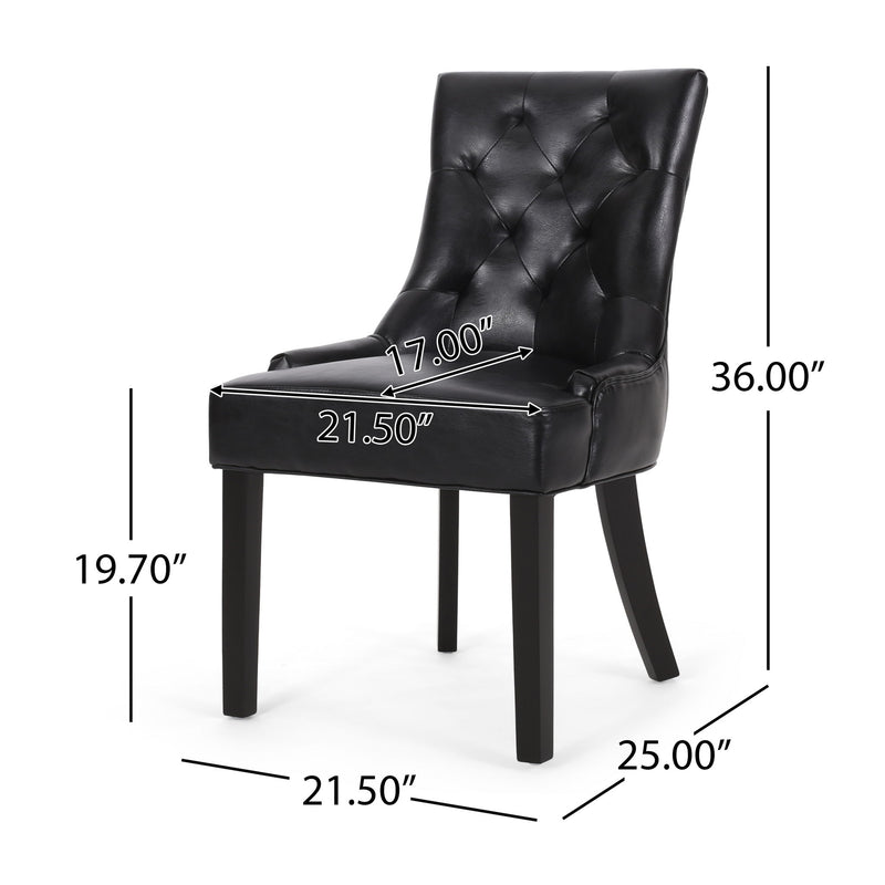 Cheney - Contemporary Dining Chair Tufted Upholstery (Set of 2) - R&R Furniture Gallery (Fountain Valley, CA)