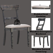 Leventis - Side Chair (Set of 2) - Light Brown Linen & Weathered Gray - R&R Furniture Gallery (Fountain Valley, CA)