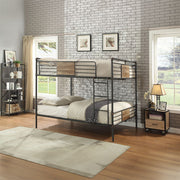 Brantley - Double Queen Bunk Bed - Sandy Black & Dark Bronze Hand-Brushed - R&R Furniture Gallery (Fountain Valley, CA)
