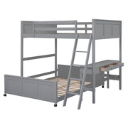 Full Over Full Bunk Bed With Desk - R&R Furniture Gallery (Fountain Valley, CA)