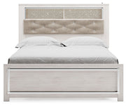 Altyra - Queen Panel Bookcase Bed With Roll Slats - White - R&R Furniture Gallery (Fountain Valley, CA)