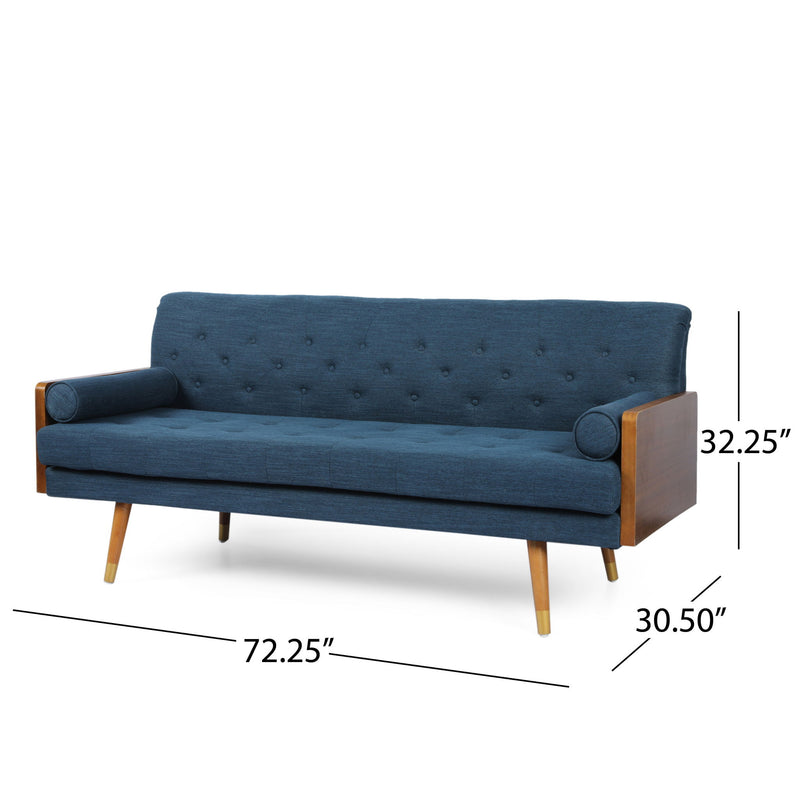 Aidan - Mid Century Modern Tufted Fabric Sofa - R&R Furniture Gallery (Fountain Valley, CA)