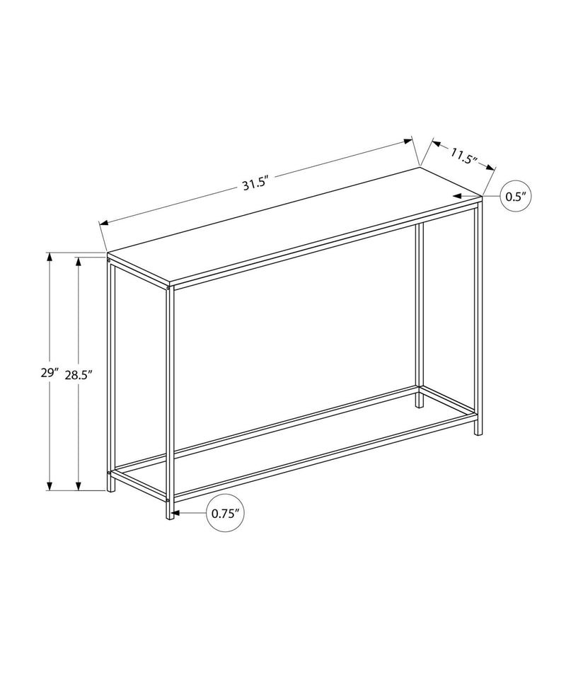 Accent Console Table For Entryway, Contemporary & Modern Design - R&R Furniture Gallery (Fountain Valley, CA)