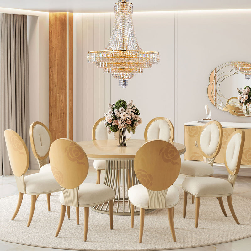 Michael Amini Lighting - Luxe Lumiere 28-Light Crystal Chandelier - Gold